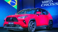Linha de produção do novo Toyota Yaris Cross na fábrica de Sorocaba