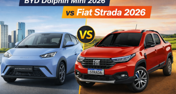 BYD Dolphin Mini 2026 vs Fiat Strada 2026